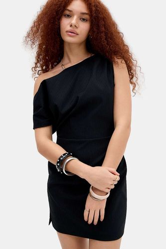 Mini robe drapée côtelée en bengaline UO par en taille: XS - Urban Outfitters - Modalova