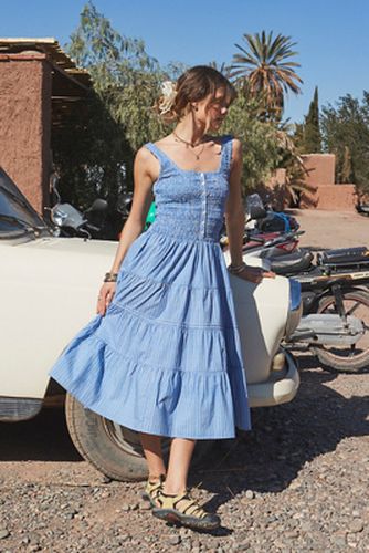 Robe midi froncée à rayures Marlowe en taille: Large - Kimchi Blue - Modalova