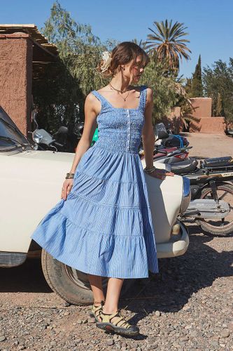 Robe midi froncée à rayures Marlowe en taille: Large - Kimchi Blue - Modalova