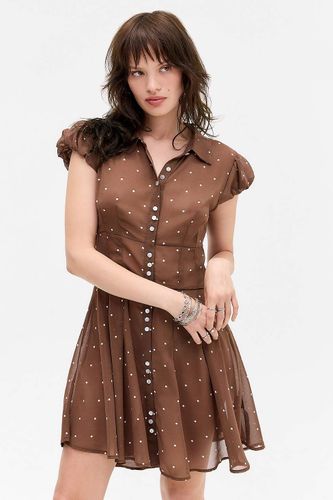 Robe chemise mini boutonnée Anya en taille: XS - Kimchi Blue - Modalova
