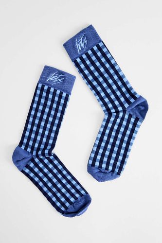 Iets frans. Chaussettes à carreaux bleues en taille: TAILLE UNIQUE - iets frans... - Modalova