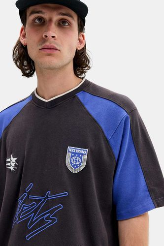 Iets frans. Black & Blue Panel T-Shirt en taille: 2XS - iets frans... - Modalova
