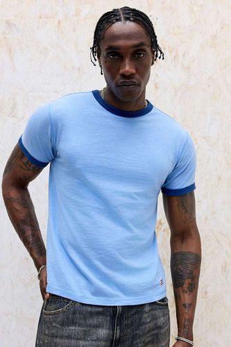 T-shirt Ringer bleu chiné en taille: Medium - BDG - Modalova