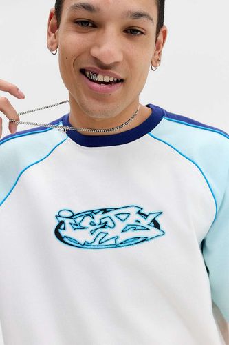 T-shirt graphique à panneau graffiti bleu iets frans. en taille: XS - iets frans... - Modalova