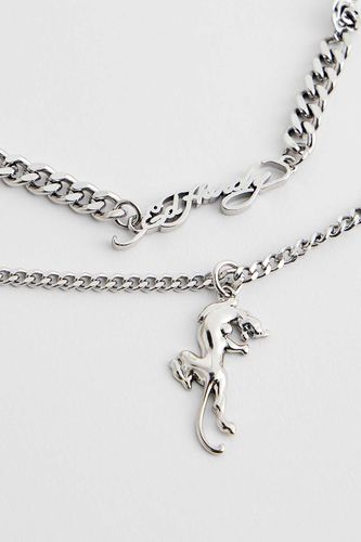 Collier Double Chaîne Panthère en taille: TAILLE UNIQUE - Ed Hardy - Modalova