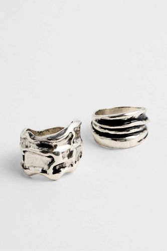Lot de 2 bagues fondues UO par en taille: Small - Urban Outfitters - Modalova