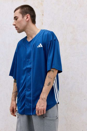 Chemise de baseball en maille Stadium bleue en taille: Medium - adidas - Modalova