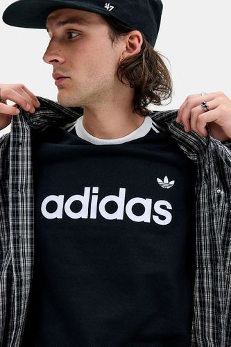 T-shirt ringer noir 3-Stripes en taille: Small - adidas - Modalova