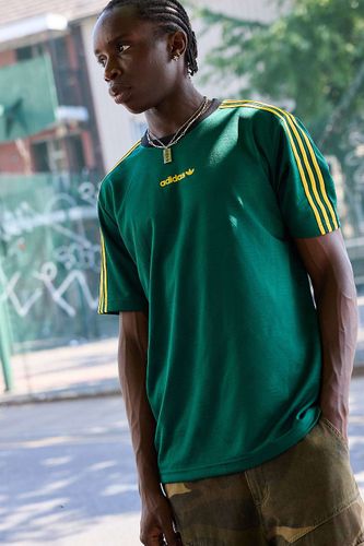 T-shirt jacquard collégial vert en taille: Small - adidas - Modalova