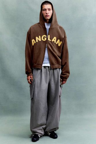 Sweat à capuche brun à fermeture éclair taille: Medium - Anglan - Modalova