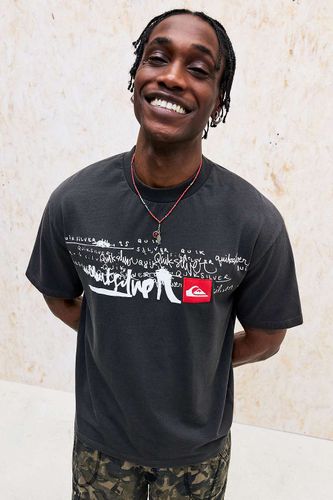 T-shirt Quiksilver UO Exclusive noir délavé lourd par en taille: Large - Quicksilver - Modalova