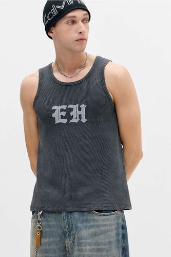 Débardeur gothique gaufré noir exclusif UO en taille: Small - Ed Hardy - Modalova