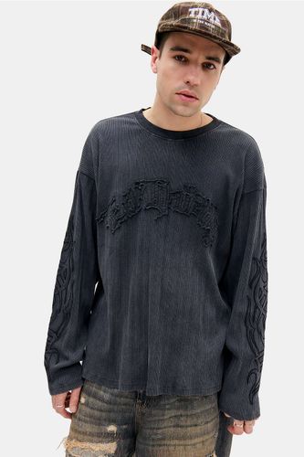 T-shirt graphique tattoo noir avec appliqué exclusif UO en taille: Small - Ed Hardy - Modalova