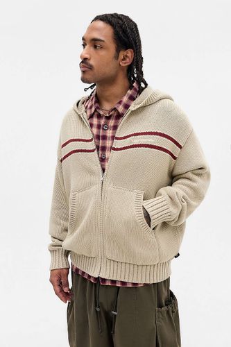 Pull en maille de coton à fermeture éclair sable exclusif UO en taille: Small - Temp Surf Co - Modalova