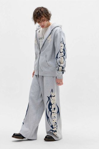 UO Pantalon de jogging ample gris avec appliqué en taille: Small - Ed Hardy - Modalova