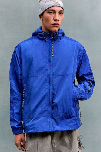 Veste en nylon bleu à contraste en taille: Large - No Problemo - Modalova