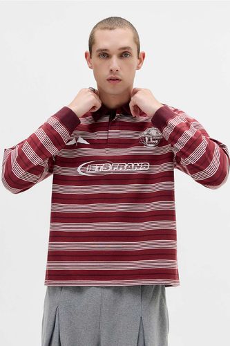 Polo à manches longues rayé bordeaux iets frans. en Brun taille: XS - iets frans... - Modalova