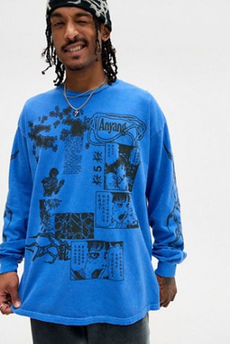 T-shirt manches longues UO Cobalt Bleu Anyang par en taille: Small - Urban Outfitters - Modalova