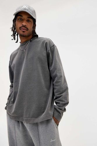 T-shirt manches longues noir délavé en taille: XS - Loom - Modalova