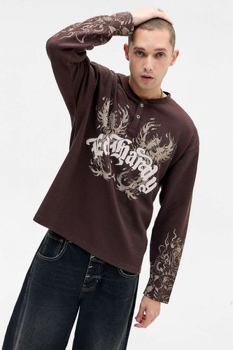 T-shirt en gaufre Exclusivité UO taille: Medium - Ed Hardy - Modalova