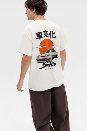T-shirt UO Ecru Car Slab par en taille: Small - Urban Outfitters - Modalova