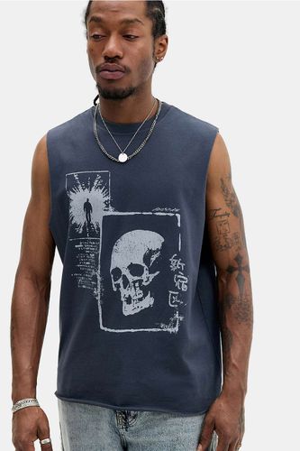 Débardeur UO Grunge Skull par en taille: Medium - Urban Outfitters - Modalova