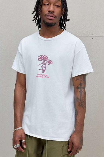 T-shirt graphique blanc Merci de UO par en taille: XS - Urban Outfitters - Modalova