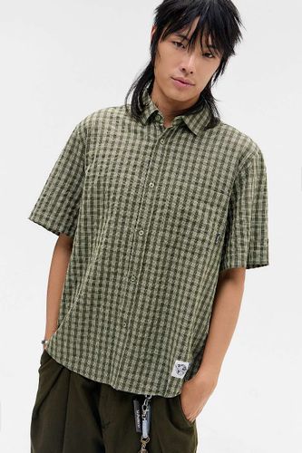 Iets frans. Chemise à manches courtes à carreaux Cole verte en taille: Medium - iets frans... - Modalova
