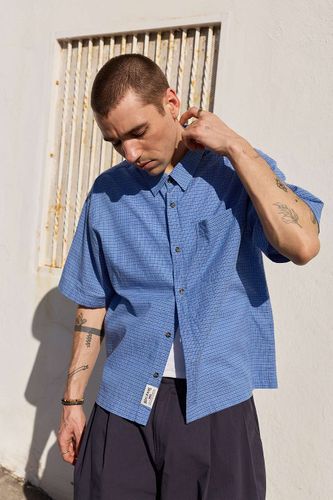 Chemise à mini carreaux bleus en taille: 2XS - BDG - Modalova