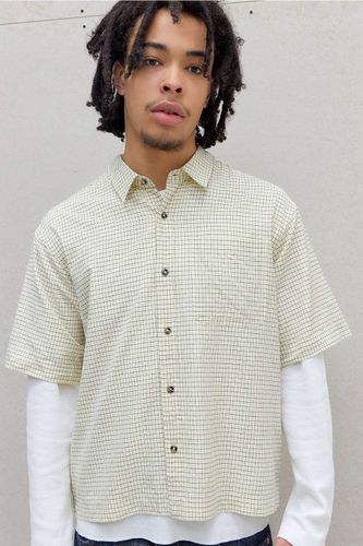 Chemise à petits carreaux ivoire en taille: Small - BDG - Modalova