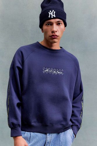 Sweat-shirt à bande bleu marine en taille: Medium - YESEYESEE - Modalova