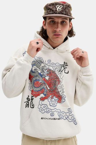 Sweat à capuche UO Ecru Tiger par en taille: Small - Urban Outfitters - Modalova