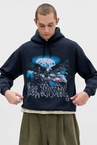 Sweat à capuche UO Sunbleach Eagle par taille: XS - Urban Outfitters - Modalova