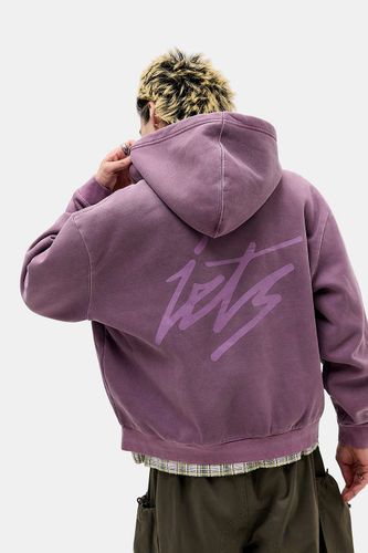Iets frans. Sweat à capuche zippé à script violet en taille: Medium - iets frans... - Modalova