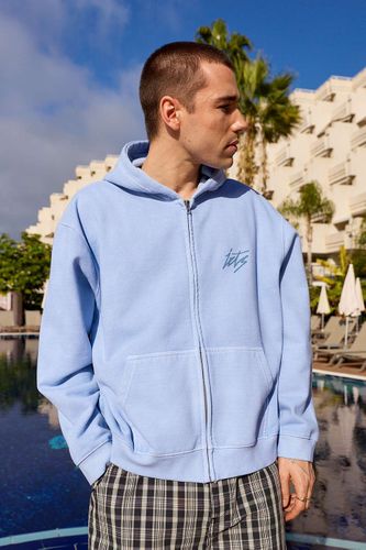 Iets frans. Pale Blue Script Zip-Through Hoodie en taille: Large - iets frans... - Modalova