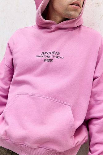 Sweat à capuche ombré UO Pink Archive par en taille: Medium - Urban Outfitters - Modalova