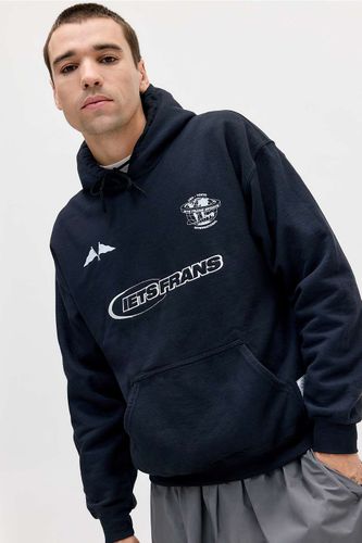 Iets frans. Sweat à capuche de football noir en taille: Small - iets frans... - Modalova