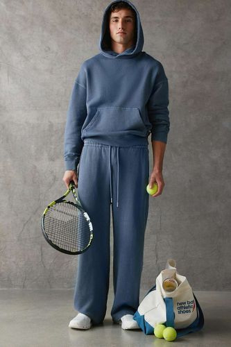 Joggers en denim bleu à ourlet ouvert en taille: Medium - Standard Cloth - Modalova
