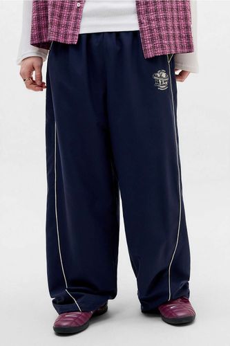 Iets frans. Pantalon de survêtement en microfibre bleu marine et vert en taille: Small - iets frans... - Modalova