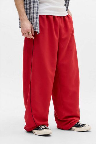 Iets frans. Red & Ecru Microfibre Track Pants en taille: XS - iets frans... - Modalova