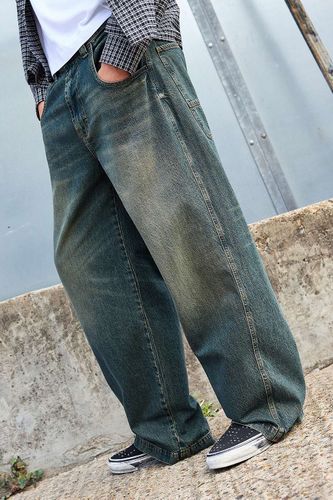 Jean Neo à teinte verte en taille: 28 l 30 L - BDG - Modalova