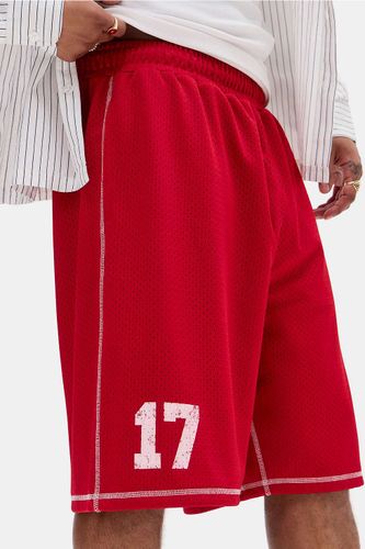 Iets frans. Shorts de basket-ball de sport rouges en taille: Medium - iets frans... - Modalova
