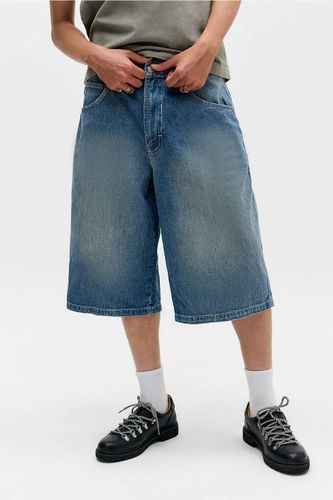 Jorts en denim bleu à croisillons en taille: 30 - BDG - Modalova