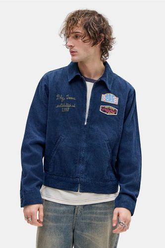 Veste de mécanicien en velours côtelé bleu marine en taille: Small - BDG - Modalova