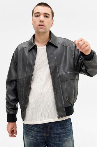 Blouson aviateur en simili cuir Kyle en taille: Medium - BDG - Modalova