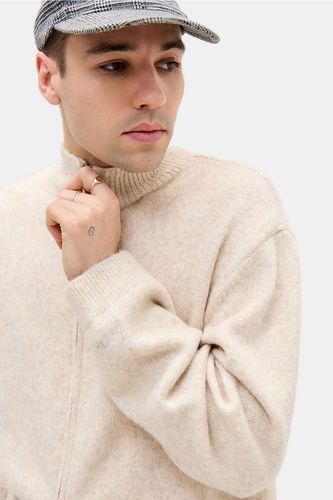 Marl Ecru Knit Track Top en taille: Medium - Loom - Modalova