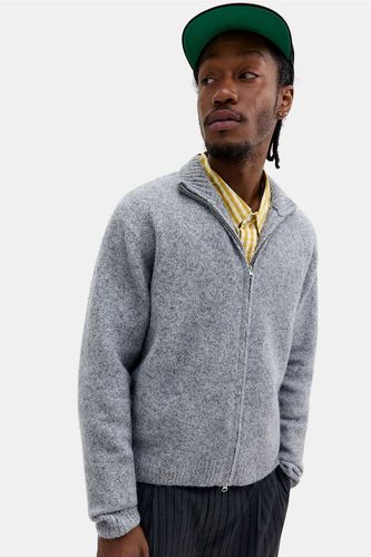 Cardigan zippé uni gris en taille: XS - Loom - Modalova