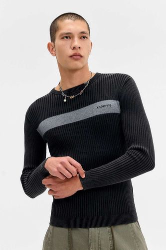 Pull côtelé noir en Black taille: XS - Archivis - Modalova
