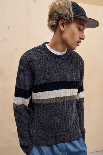 Iets frans. Pull en chenille à rayures grises en taille: Small - iets frans... - Modalova