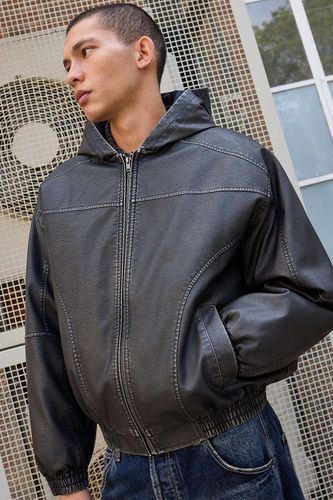 Sweat à capuche de skate Silvio à fermeture éclair en simili cuir en taille: 2XS - BDG - Modalova